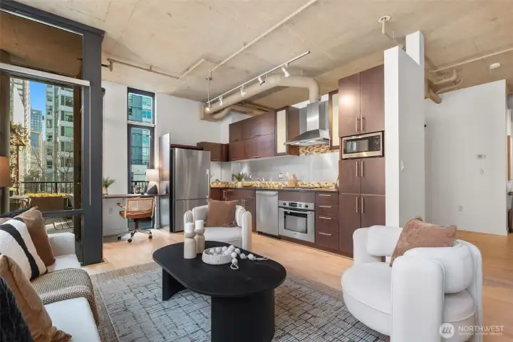 Wide open living spaces.