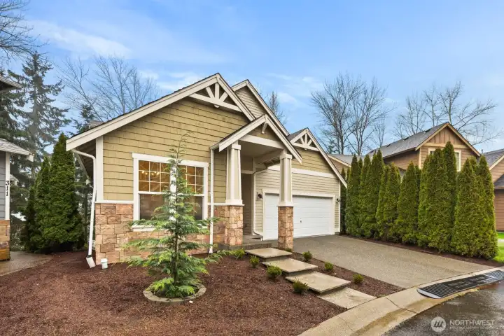 Exterior has plenty of area with no need to mow