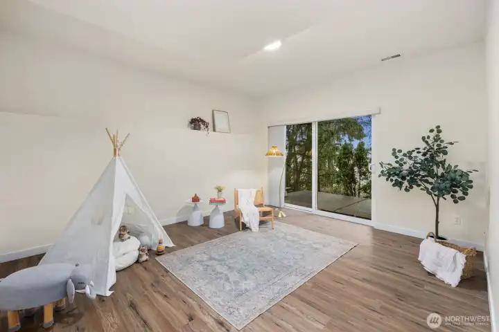 downstairs great room either for kids or movies