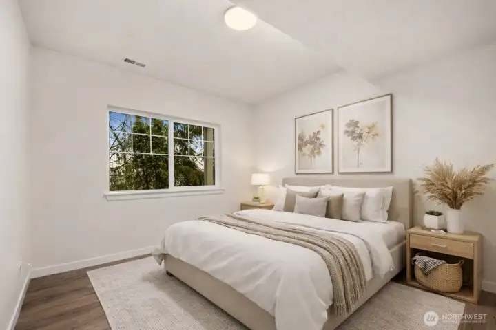 Virtually Staged bedroom