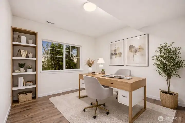 Virtually Staged bedroom