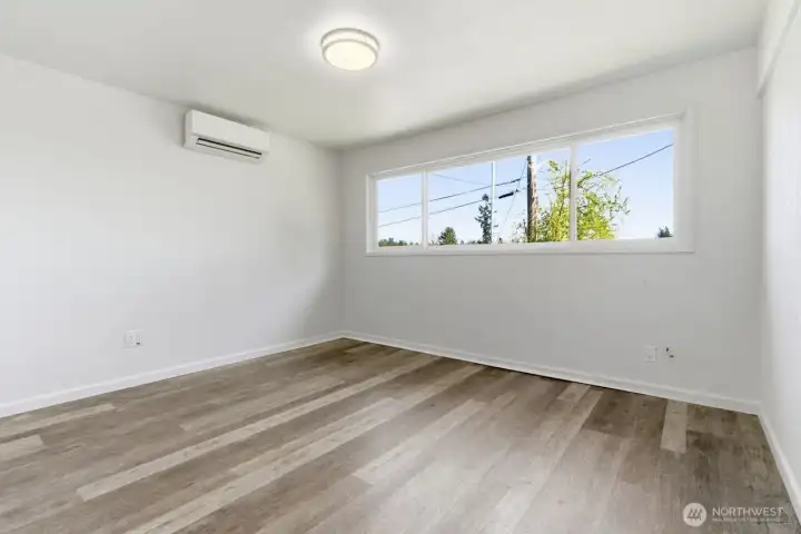 Spacious bright & sunny bedroom 1.