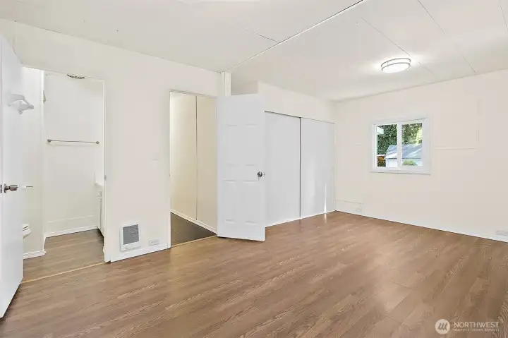 Primary bedroom is huge!