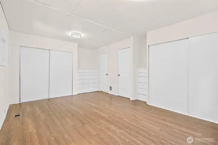 Tons of closet space to be appreciated and built in dressers!