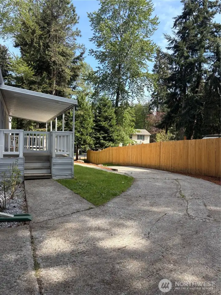 Newly added fence