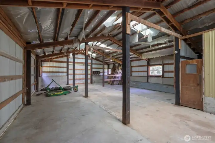 Outbuilding 4: Barn with room for stalls. (No electricity in this barn.)