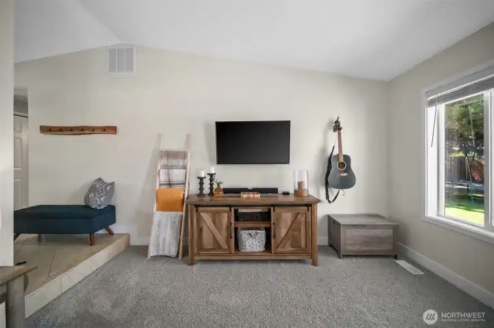 New carpet and lots of natural light.