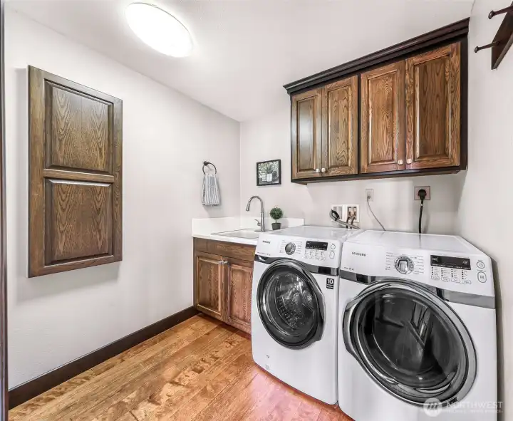 Utility room with access off of the kitchen.
