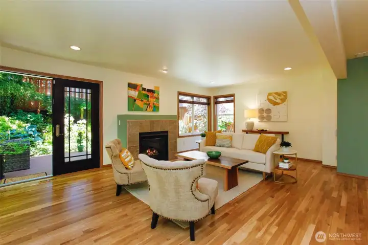 Family room flows to outdoors Family room flows to outdoors