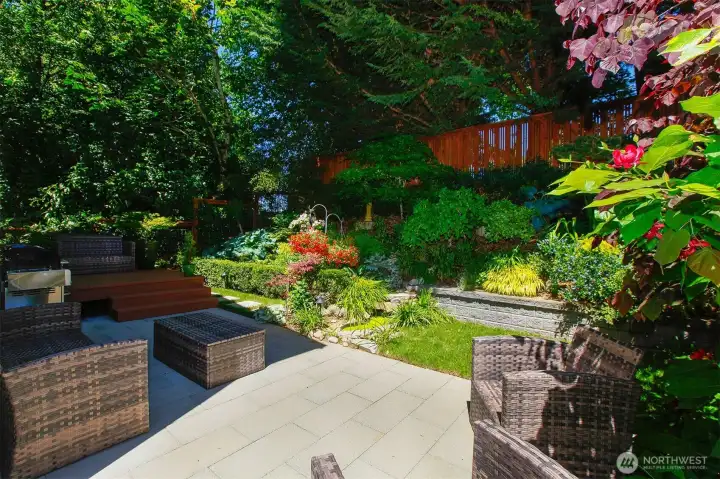 Outdoor living in a private, serene setting Outdoor living in a private, serene setting