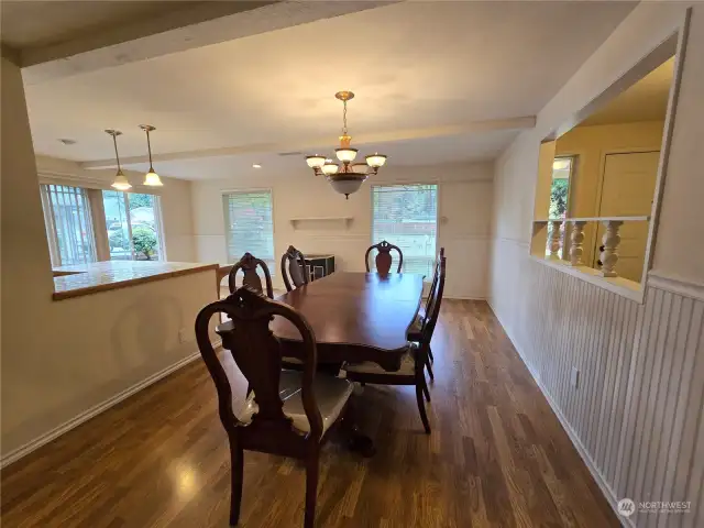 One of 2 dining areas