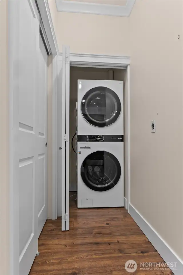 Stack Washer & Dryer in unit