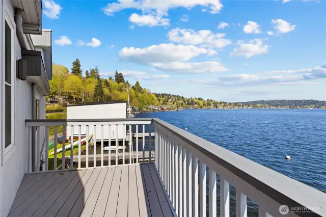 Primary bedroom deck with sweeping views