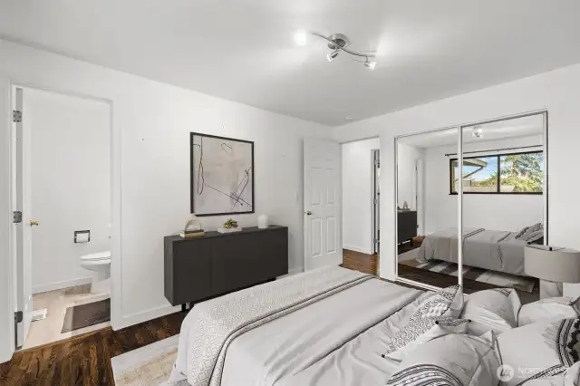 Primary Bedroom virtually staged