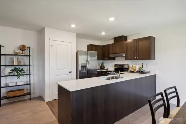 Kitchen w/Quartz Counters