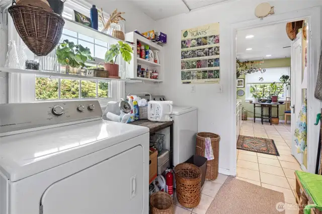 Mudroom/Laundry off of back entry.