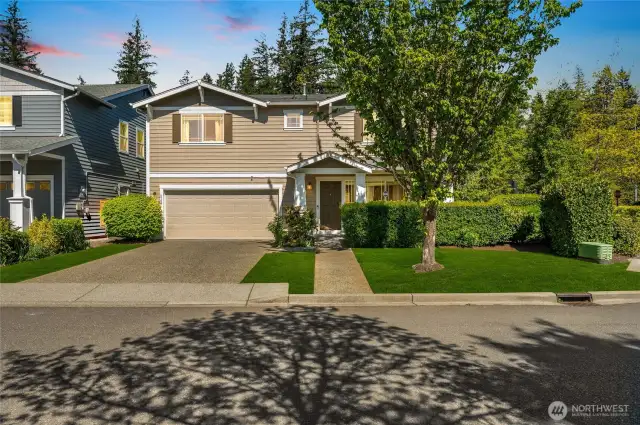 Spacious two-car garage with ample room for vehicles, storage, and easy access.