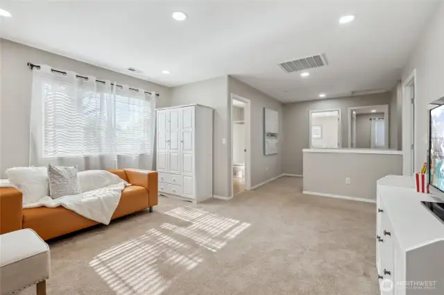Loft serves as a multi-purpose space.