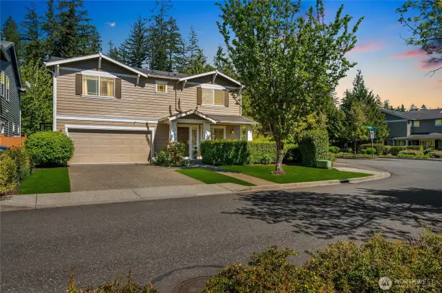 Situated on a desirable corner lot.