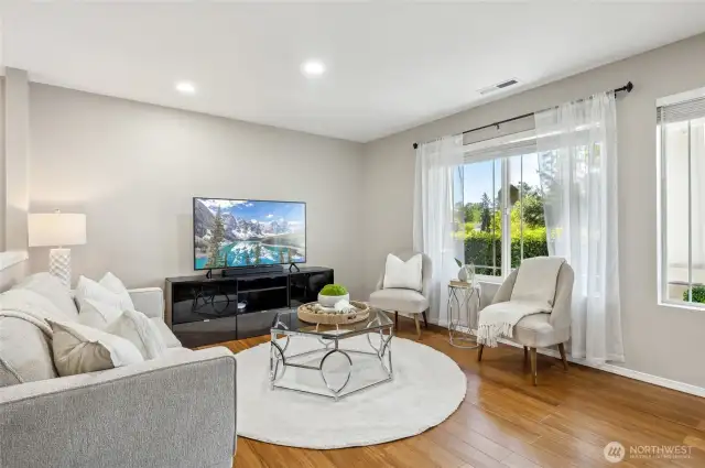 Bright formal living room.