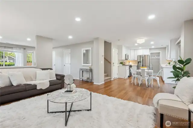 Enjoy open concept living.