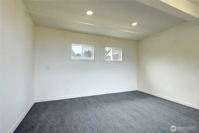 Newly Finished Family Room Off Kitchen