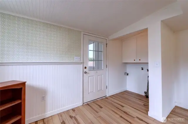 Washer/Dryer Hook Up Area In Kitchen