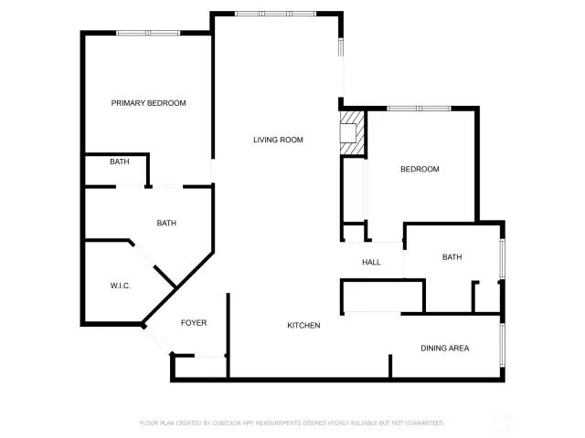 Such a fantastic floor plan! You must come see in person! More space than some townhomes have - all on one level with great windows/natural light, vaulted ceilings, and stunning views!  (The attached garage & deck are not shown.)