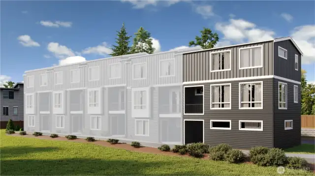 IMAGE IS A RENDERING Photographs are for illustrative purposes only. Features, finishes, interior/exterior colors, landscaping and floorplan shown may vary from actual homes built.
