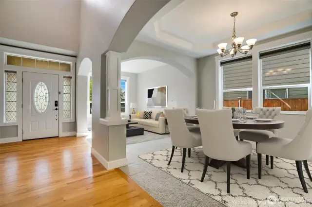 Formal Dining, Living room, and Entry