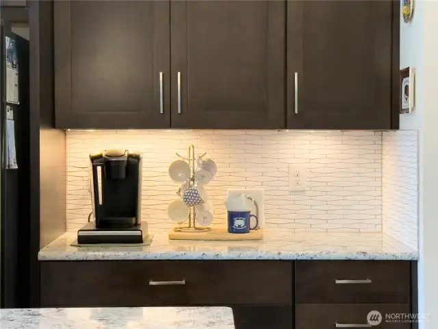 Under counter lighting boasting upgraded Cabinets