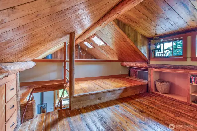 There is additional space for guests and plenty of headroom in the loft.