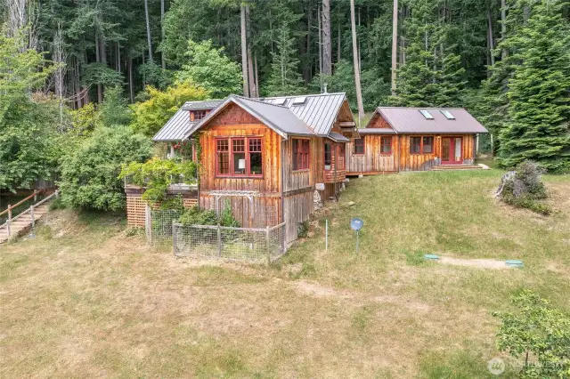 Open space surrounds the home.