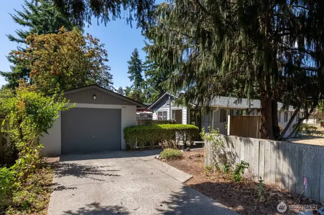 This is a two bedroom, 1 bath house with 892 square feet with a detached garage, on two parcels totaling 6,000 square feet.