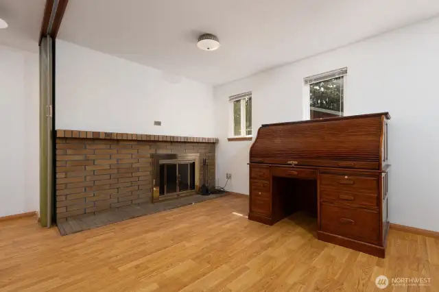 Enjoy the second fireplace in the dining room area.