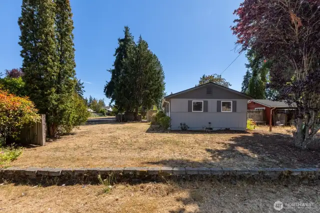 This is standing on the north side of the lot. So much potential for this huge yard!