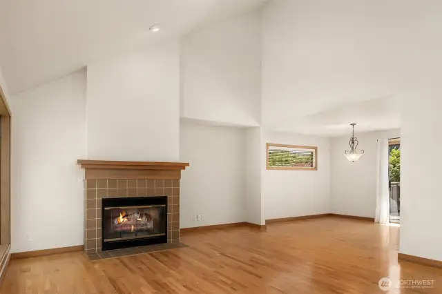 Vaulted ceilings for an open feel!