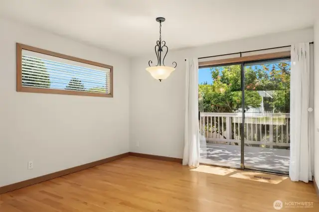 Dining and deck access