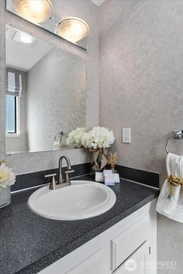 1/2 bath downstairs