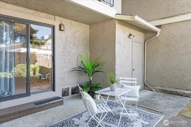 Patio off living room