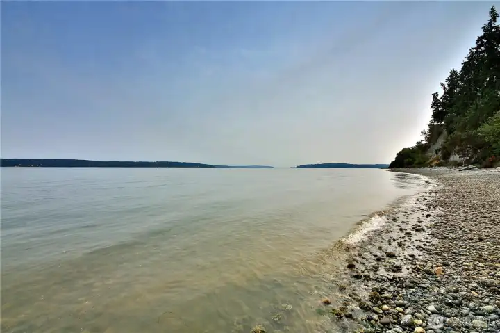 Facing South On The Beach