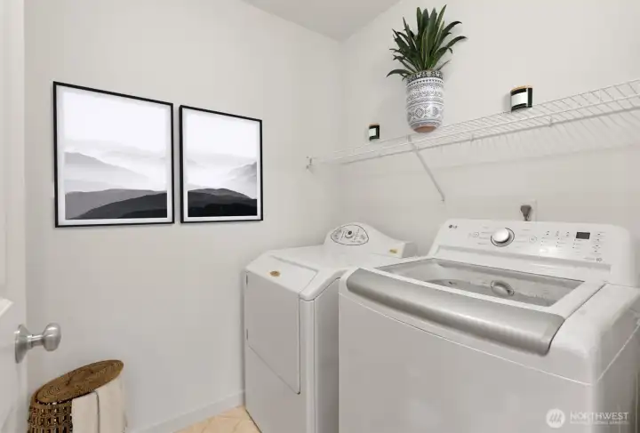 Main floor laundry.