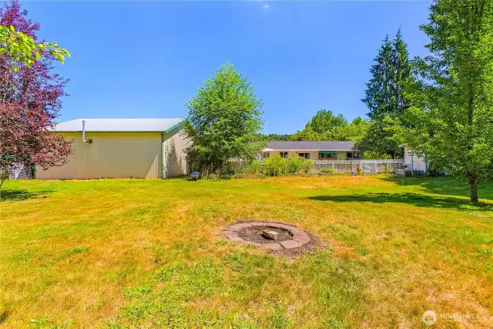 Behind Shop area cleared for all kinds of activities