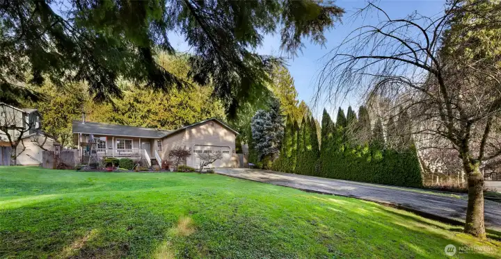 Imagine pulling into this driveway every day.