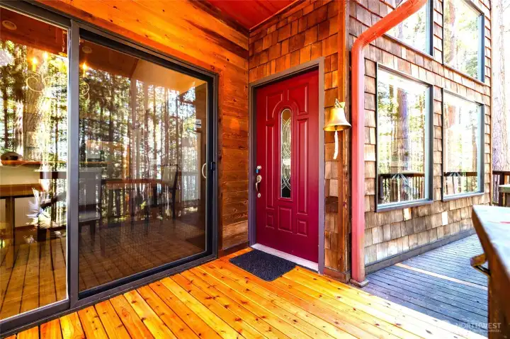 Slider for easy access to/from dining area