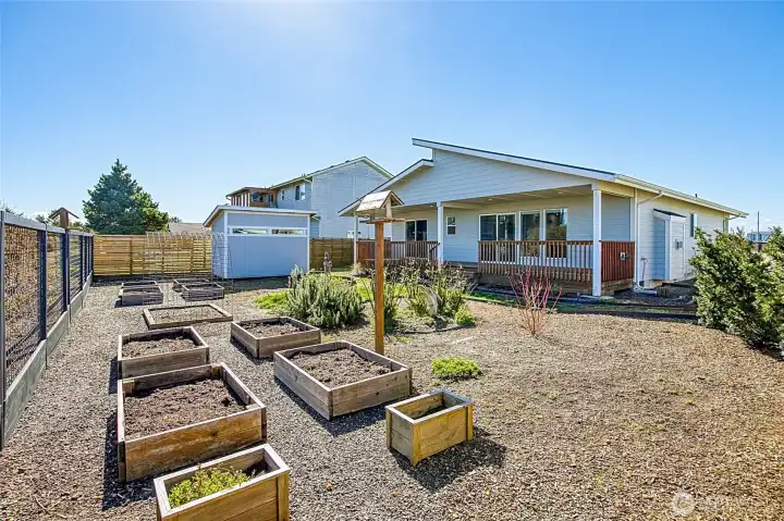 Fully fenced Backyard