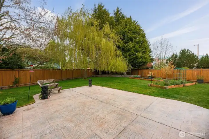 Large patio perfect for entertaining and summer gatherings