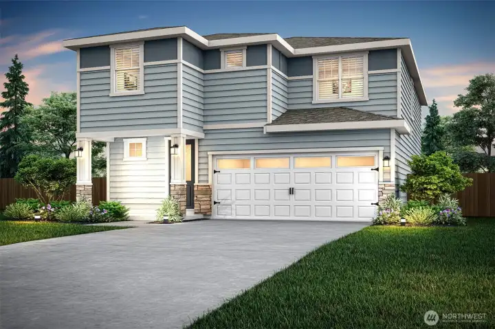 Example of the Juniper floorplan to be located at 5926 NW Rhino Way