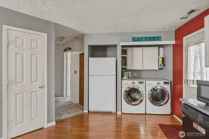 Kitchen Eating Space and Laundry