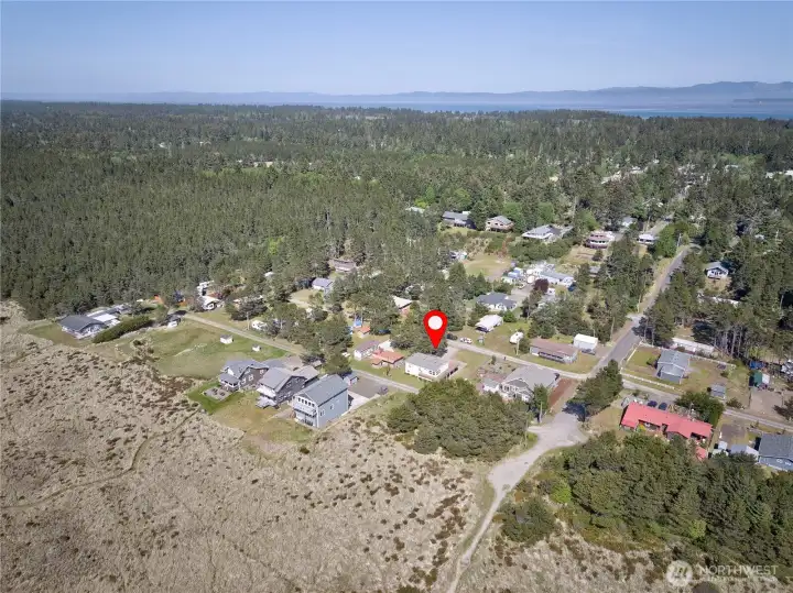 Views from the west looking at the area of the Willapa Bay and Hills.  Also a great look at the walking trail!
